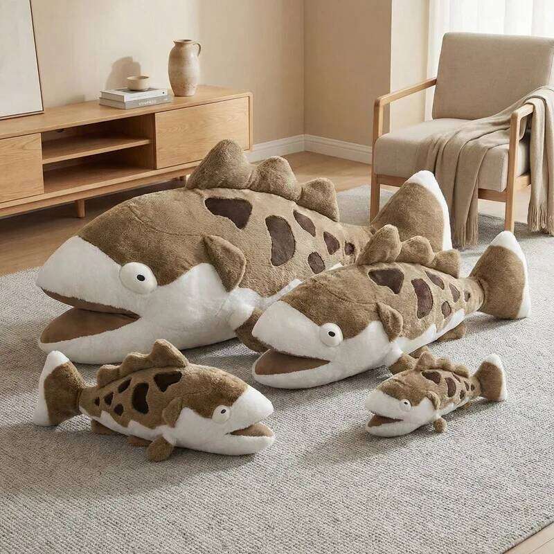 Cute Fish Toy Kawaii Sea Bass Plush Toys Kids Stuffed Animals Christmas Valentine's Day Gifts Home Decor H260209-image-1094698687