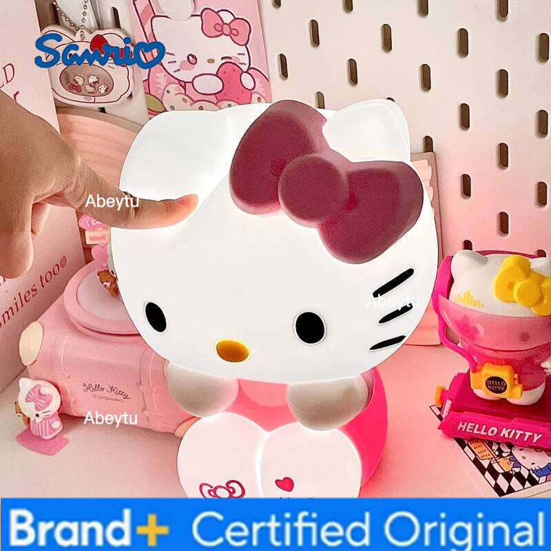 Sanrio Kt Cat Touch Night Light Kawaii Bedside Lamp Cute Anime Decor for Girls Room Gift with Soft Glow H260209-image-1095261636