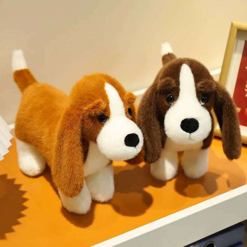 35cm Adorable Soft Lifelike Standing Dachshund Toys Cartoon Dog Plush Toy Funny Room/Desktop Decor Kid Gift H260209-image-1094701265