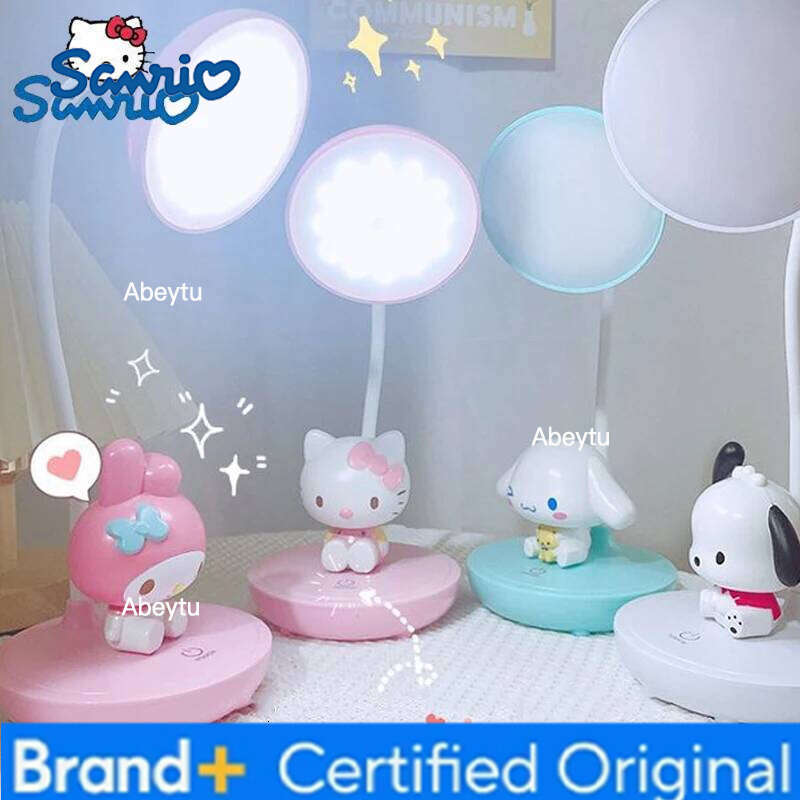 Sanrio Cinnamoroll Mymelody Hello Kitty Night Light Kawaii Learning Writing Table LED Lamp Anime Bedroom Bedside Figure Girls H260209-image-1095262229