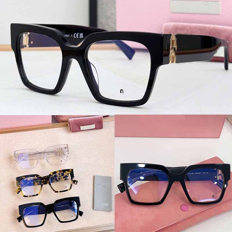 Womens Mens MU 04UY Classic Eyeglasses Optical Designer Black Square Frame Transparent Lenses Glasses Fashionable Casual Style