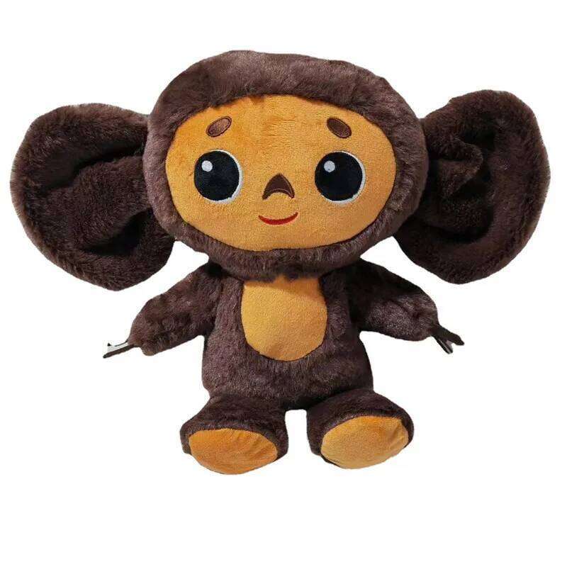 18/23cm Russia Anime Cheburashka Plush Doll Big Eyes Monkey Stuffed Plushie Toys Lovely Appease Pillow For Kids Gifts H260209-image-1094703991