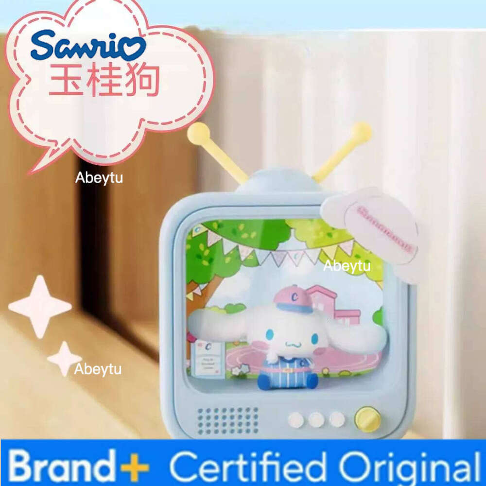 Sanrio Creative Kawai Anime TV Channel Series Luminous Night Light Toys Kuromi Cinnamoroll Hello Kitty Desktop Ornaments H260209-image-1095262414