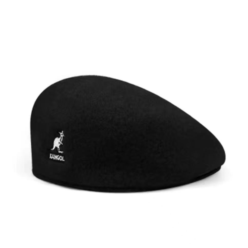 Kangaroos beret autumn winter British retro wool hat High Quality Outdoor For Women Uniesex Winter Black Bonnet