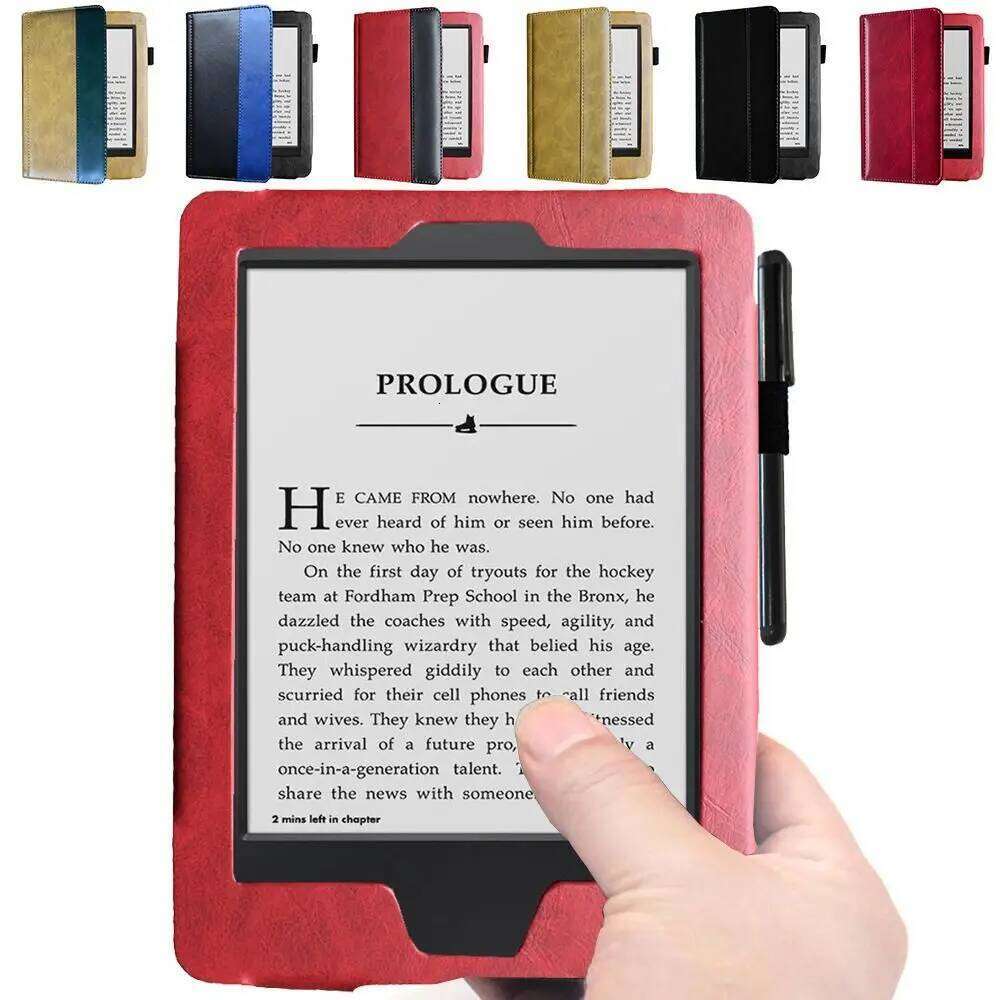 Funda e-Reader Protective Case PU Leather Anti Scratch Flip Shell Shockproof 2011 2012 for Kindle Touch D01200 Z260209-image-1094694031