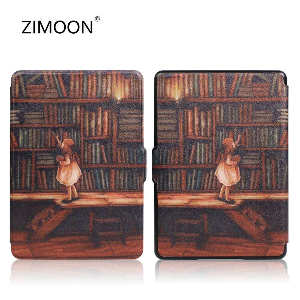For Painted Smart Case Premium Lightweight PU Leather Cover for Kindle 8th SY69JL 2016 Magnetic Protective Slimshell Z260209-image-1094697359