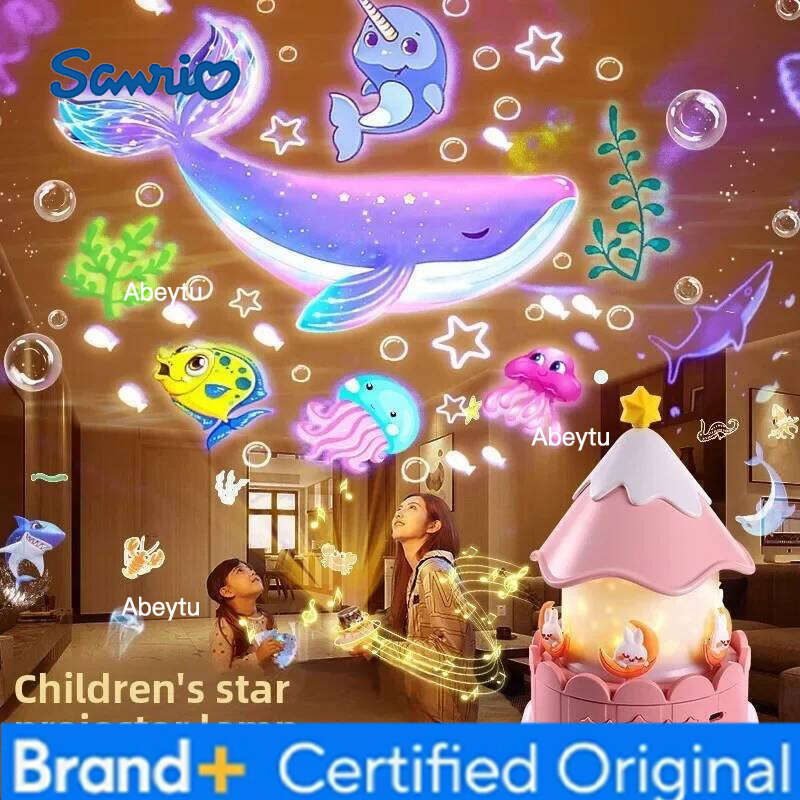 Sanrio Projector Night Bedroom Light Starry Sky Atmosphere Dreamy Decoration Children's Birthday Gift H260209-image-1095261247