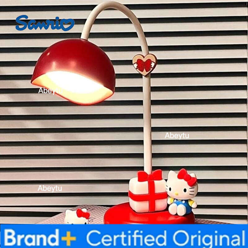 Sanrio Hellokitty Desktop Charging Light Anime Cartoon Hello Kitty Room Night Lamp Ornaments Girls Birthday Gift Toys H260209-image-1095261071