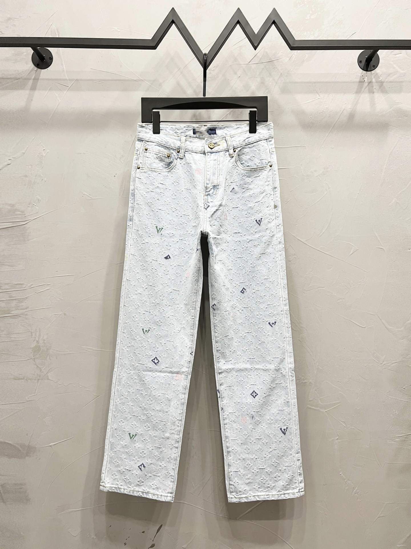 Designer pants mens Pants jogger Stretch Loose Designer Mens Sweatpants Luxury Brand Double Row Plush Jeans 26 new straight leg pants Z260625