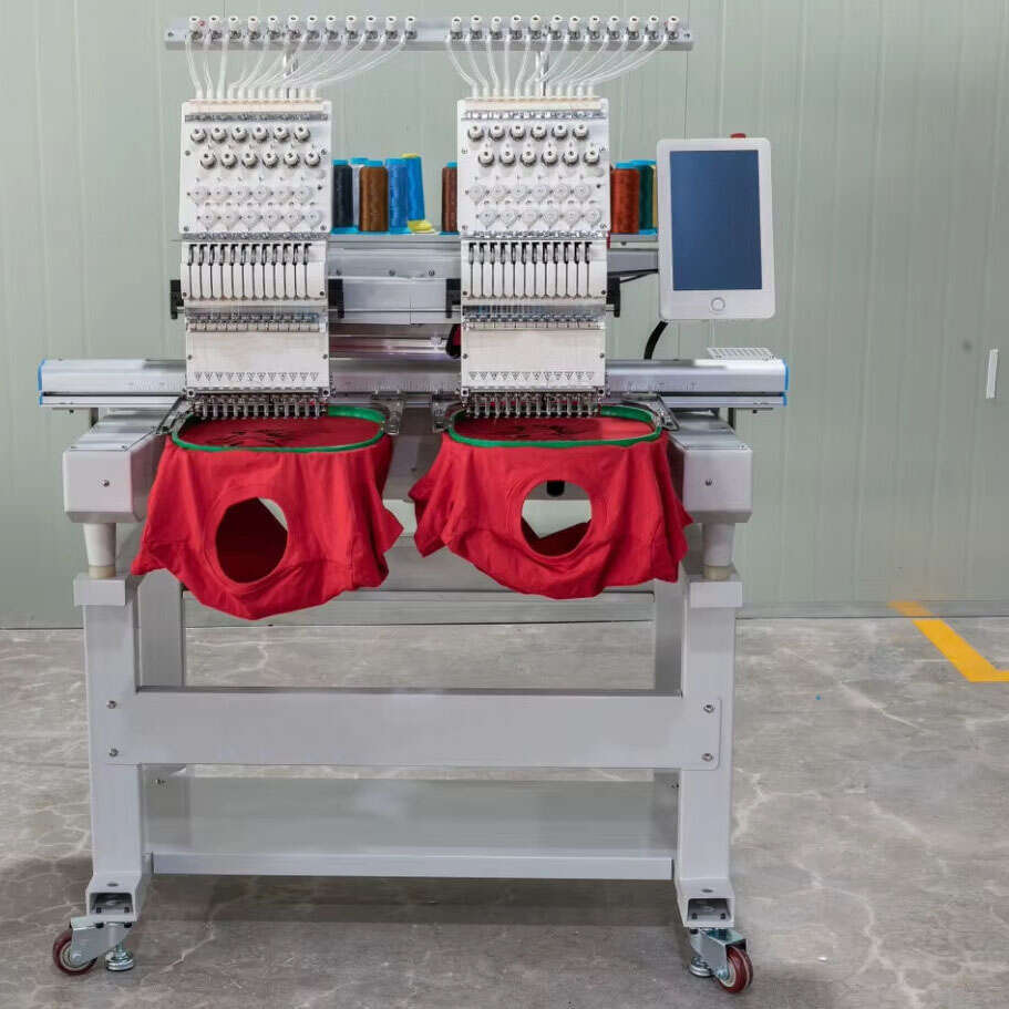 Automatic 2 Head Embroidery Machine with Automatic Thread Break Detection 15 Needles Consistent Quality for Large Scale Manufacturing-image-1094684137
