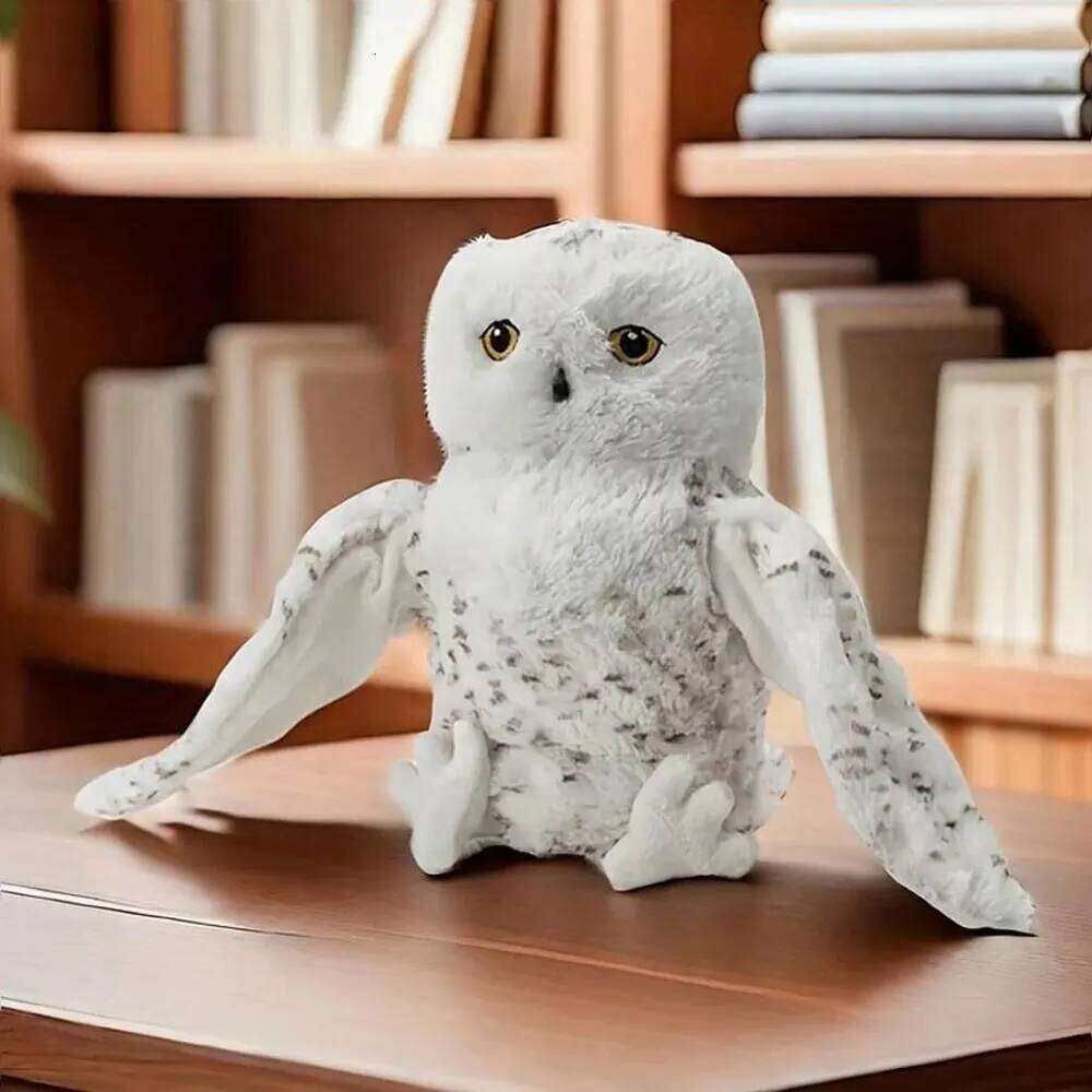 20cm/7.8inch Stuffed Plush Animals Hand Finger Story Puppet Kawaii Dolls Educational Baby Toys Simulated Owl Children H260209-image-1094705983