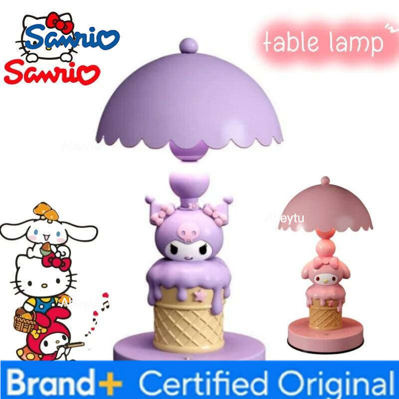 Sanrio Hello Kitty kuromi My melody high value table for girls bedroom bedside decorative lamp ornaments exquisite birthday gifts H260209-image-1095261414