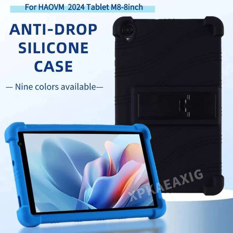 For HAOVM 2024 M8 8 inch Kickstand Coat Shockproof Cover Andriod Tablet Case Soft Silicon Protective Shell Z260209-image-1094703181