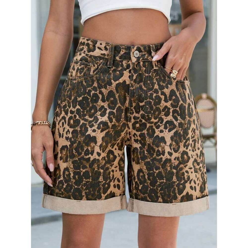 Streetwear Shorts Summer Clothes Women 2025 Knee Length Denim Straight Leg Trousers Female Casual Ripped Jeans Short Pants H260209-image-1094700339