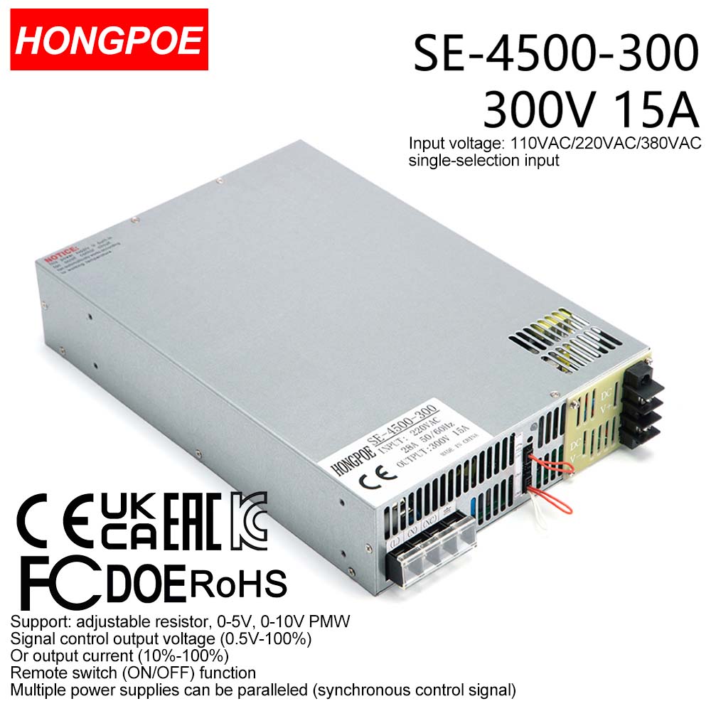 0-300V 15A 4500W Adjustable AC-DC 0-5V 0-10V PLC/PMV signal control transformer, suitable for motor/battery/solar/industrial control. CE certifie-image-1109161020