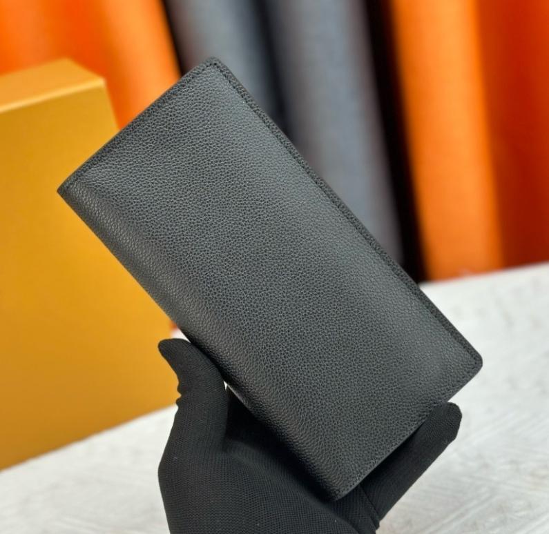 High quality luxury leather Brazza man's purse long men designer wallet Fashion brand notecase with card holder long style M62665