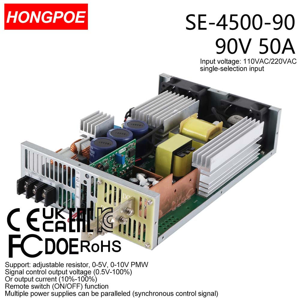 0-90V 50A 4500W Adjustable AC-DC 0-5V 0-10V PLC/PMV signal control transformer, suitable for motor/battery/solar/industrial control. CE certified-image-1109161030