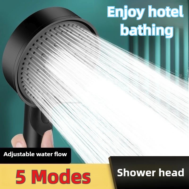5 Modes Pressure Boost Shower Head Multifunction Adjustable Large Water Shower Nozzle Massage Bathroom Accessory 260209 M260320-image-1096056392