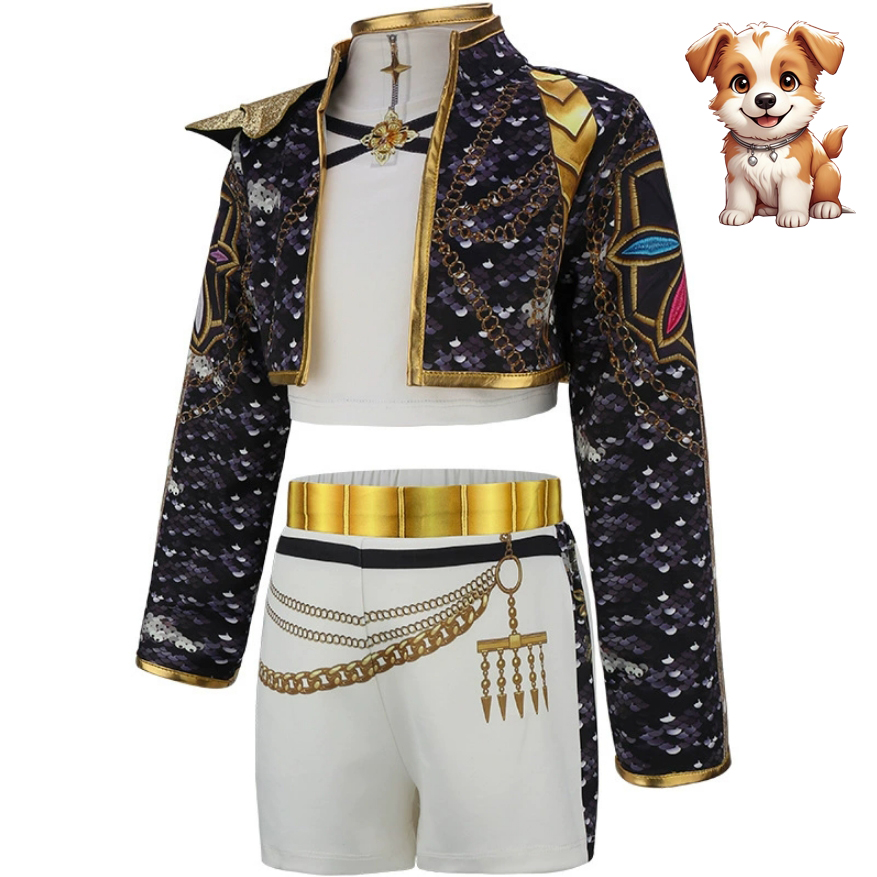 Kids Clothing Set European and American Best-Selling Costume Sets for the "Marauder Girl Group" Performance Designer Kids Boy Clothes S-image-1094737655