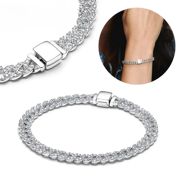 Fashion New Cuban Chain Bracelet Jewelry Charm Women's Gift Fit For Daily Wear Bracelets