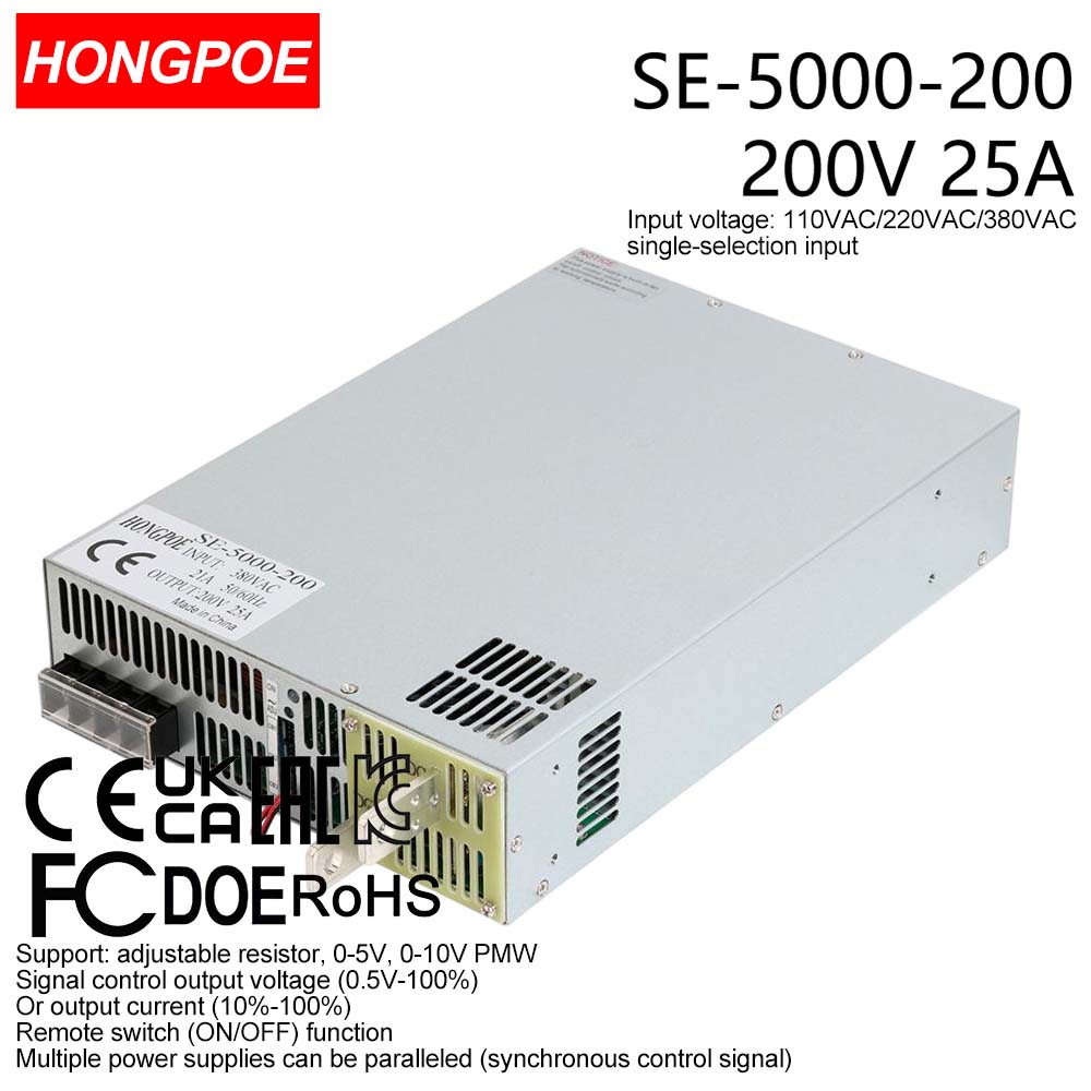 0-200V 25A 5000W Adjustable AC-DC 0-5V 0-10V PLC/PMV signal control transformer, suitable for motor/battery/solar/industrial control. CE certifie-image-1109161052