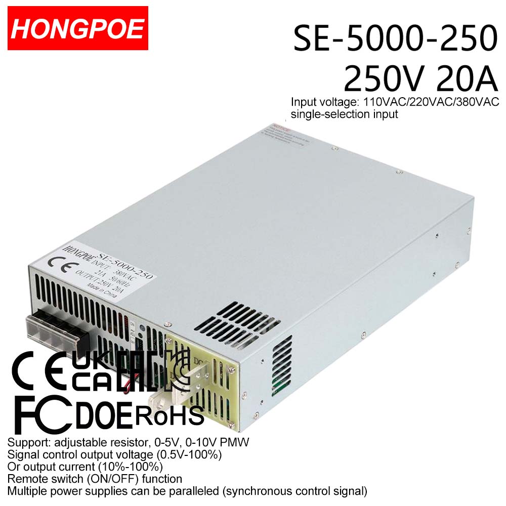0-250V 20A 5000W Adjustable AC-DC 0-5V 0-10V PLC/PMV signal control transformer, suitable for motor/battery/solar/industrial control. CE certifie-image-1109161095