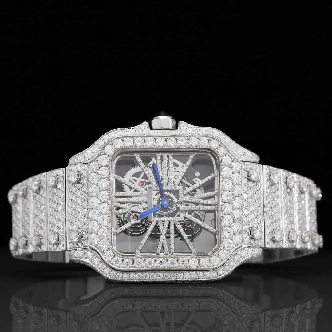 Moissanite ice crystal watch - Best-selling men's jewelry accessory - Hip style watch - Waterproof design - Passed tests