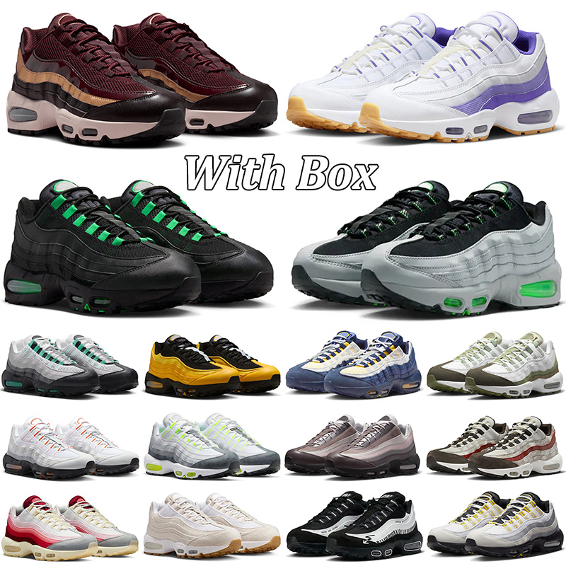 With box designer sneakers running shoes mens womens Luxury 95 95s Trainers triple black white red navy blue pink green brown tn tnss exercise train