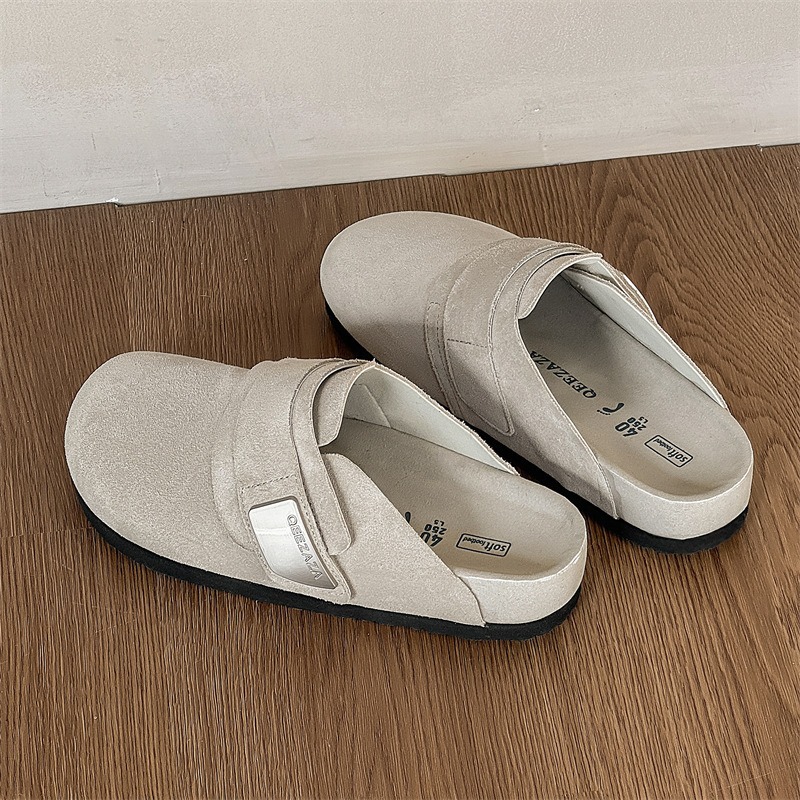 2026 New New Luxury Designer Shoe Slide Womasummer Women's Sandal Outdoor Wear Thick Sole All-Match Slip-On Soft Bottom Comfortable Closed Toe