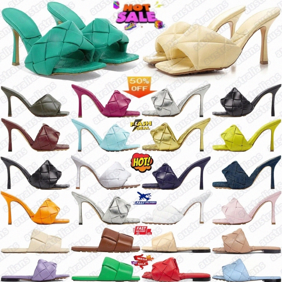 Square Toe Leather Mule Sandal designer slippers sliders riva Lido Sandals Flat Resort Sponge Slide Raffia Stretch Teddy Fennel Tangeri0aO2#-image-935247515
