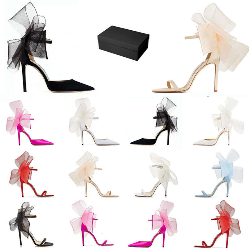 With Box 2026 High Heels Designer Women Sandals Red Shiny 8cm 10cm 12cm Thin Heel Pointed Toe Genuine Leather Nude Black Wedding Shoes 35-42
