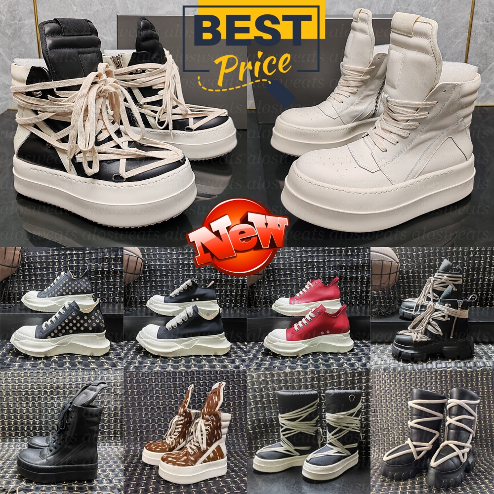 Chunky Plate-forme Toile Bottes Designer Femmes Hommes En Cuir Véritable Fourrure Bottines De Luxe Bottines Baskets Chaussures Vintage Entraîneur