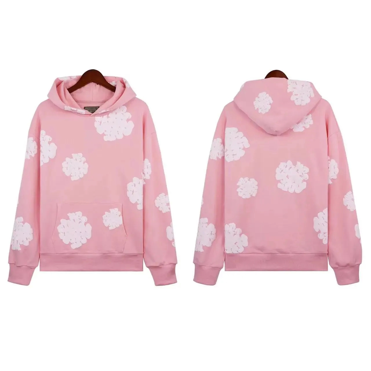 Fashion Flower Print Hoodies For Men Women Designer Style Sweatshirt Pullover Loose Hip Hop Trksuit Two Piece Set Sportwear Jket U0026 Pants 8Ee