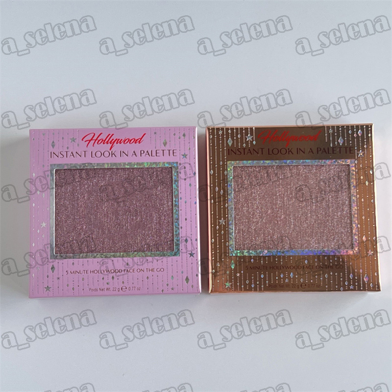 Makeup Hollywood Palette Face Eye Shadow Blush Highlighter 5 Minute Instant Face Eyeshadow Pretty Dreamy Bronzed Glowing Cheek 22g M260814
