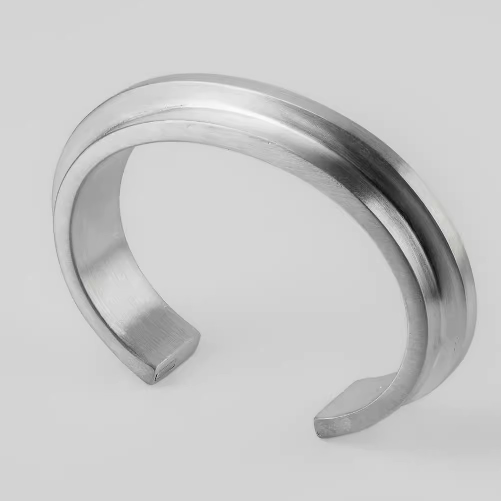 2026FW Hip Hop Trendy Patrs4 Style Bracelet for Men and Women Narrow /Wide Version Adjustable Opening Light Luxury Titanium Steel Geometric Cutting