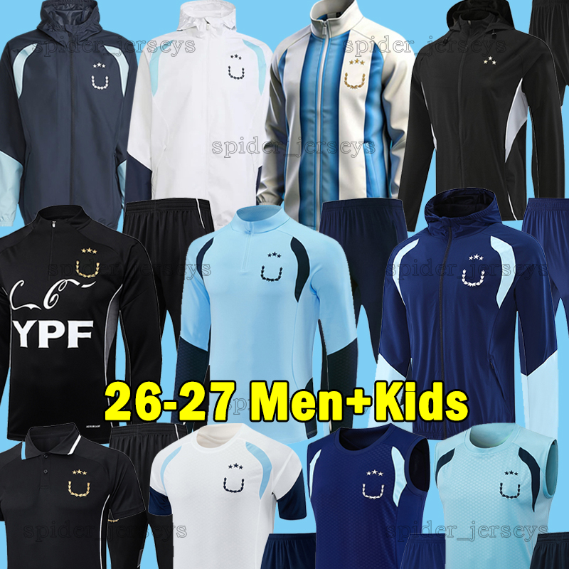 2026 Argentina Tracksuits Football Training Jersey 26 27 national team Trench coat Jacket Football Shirts MESSI Windbreaker Long sleeve Soccer Se-image-916597338