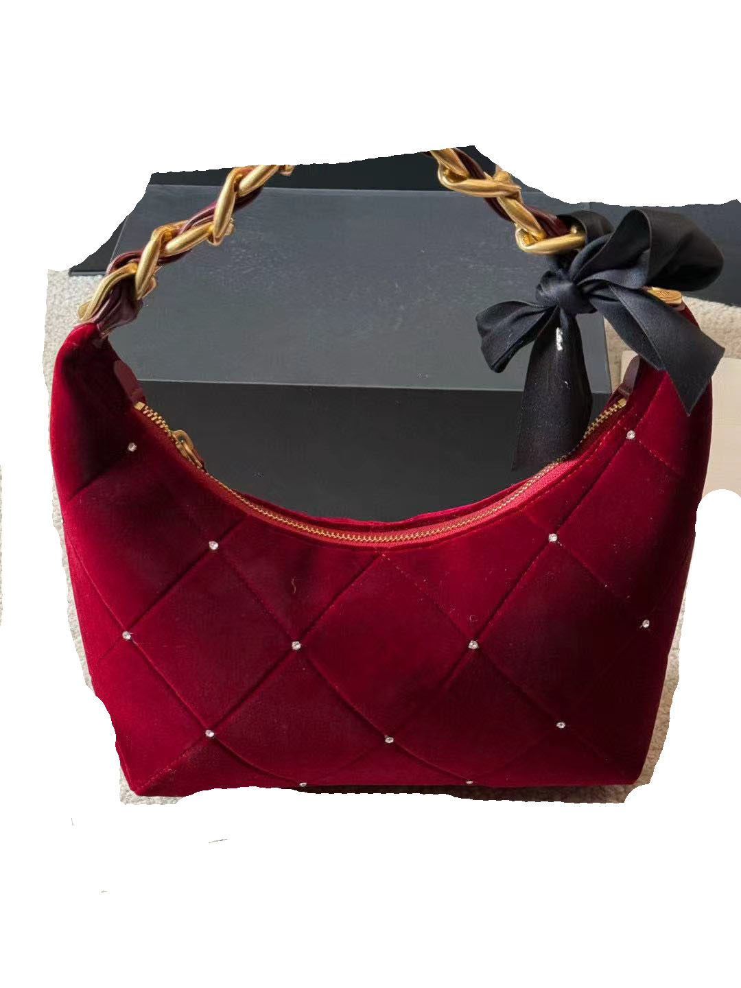 2026 new cf satchel Latest Bag Original Luxury Designers mono Handbags Fashions Steamer classics Handbag Fashion Retro velvet hand-held crossbody ba