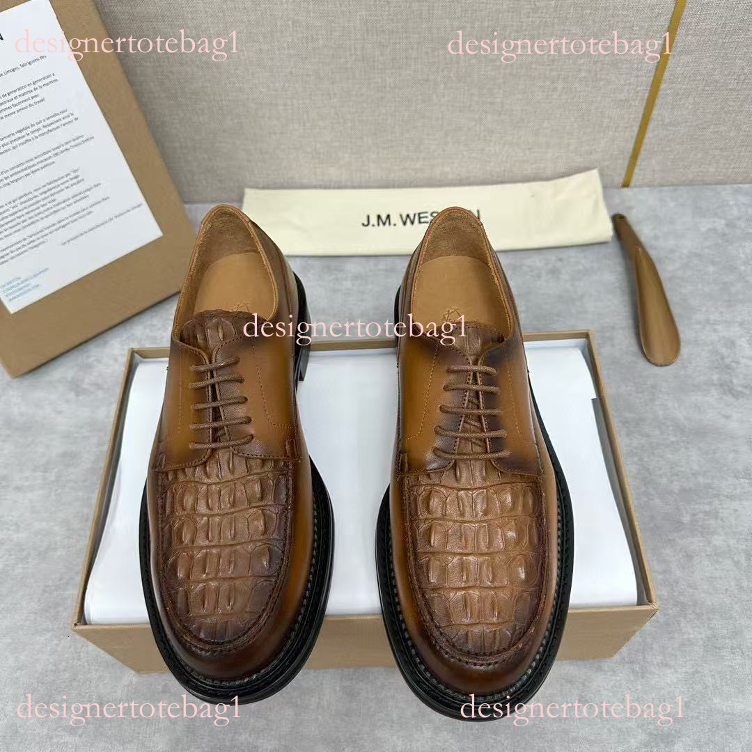 High-end JW 2026 Men's Genuine Leather Derby Shoes Premium Calfskin Upper, Breathable Leather Lining, Full Leather Outsole for Business & Forma