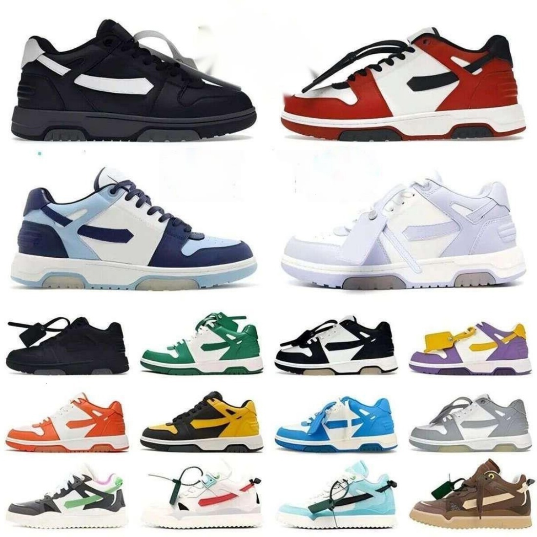 Chaussures blanches pour hommes et femmes, baskets de styliste, style Vintage en détresse, couleurs mélangées, baskets plates, tailles 3645
