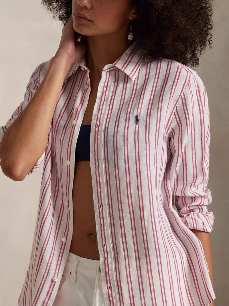 NEW designer shirt for women RL small horse embroidery logo classic pony casual Long sleeve women unisex polos shirts tops 888 8***