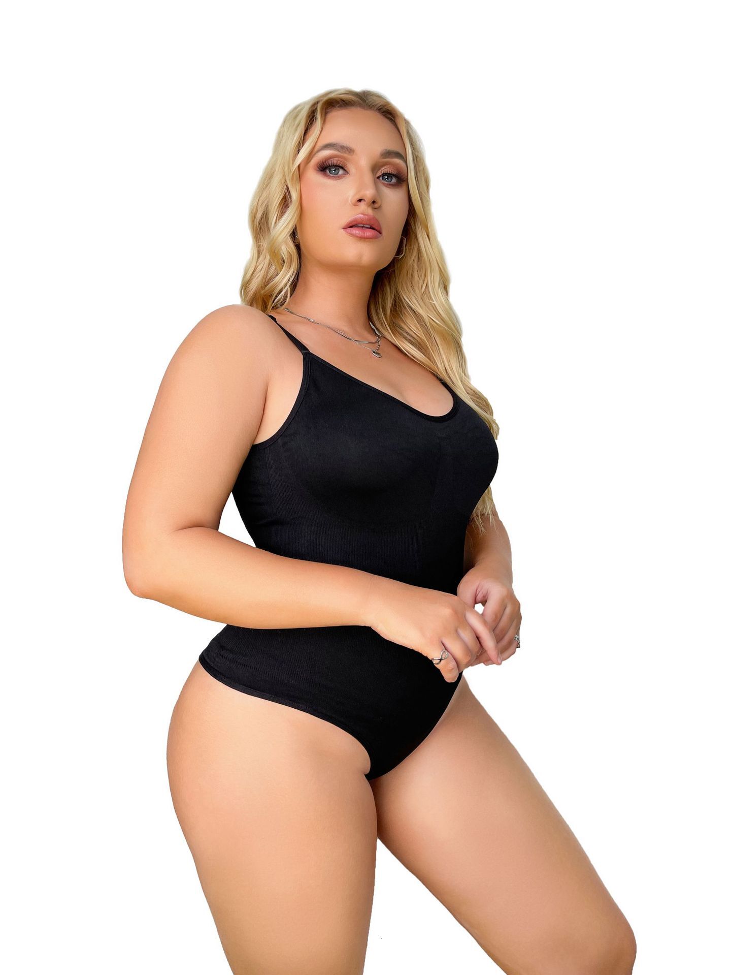 Y2K High Street Light Luxury Elite Plus-Size Seamless Shapewear Bodysuit With Butt-Lifting Effect, Women's Camisole Tummy Control Garment