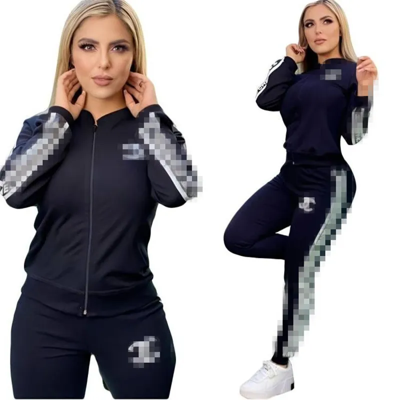 Brand Hoodies and Trousers Clothing Designer Two Piece Sets For Womens Tracksuits Sports Outfits Ladies Outfits Letter riding sportswear Jogging Sui