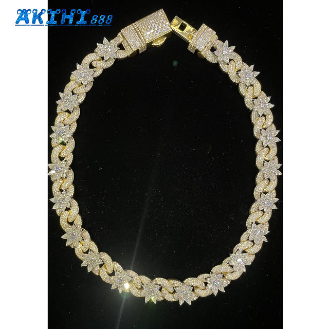 925 Sterling Silver Cuban Link Chain Necklace Custom Design for Casual Formal Jewelry Wholesale