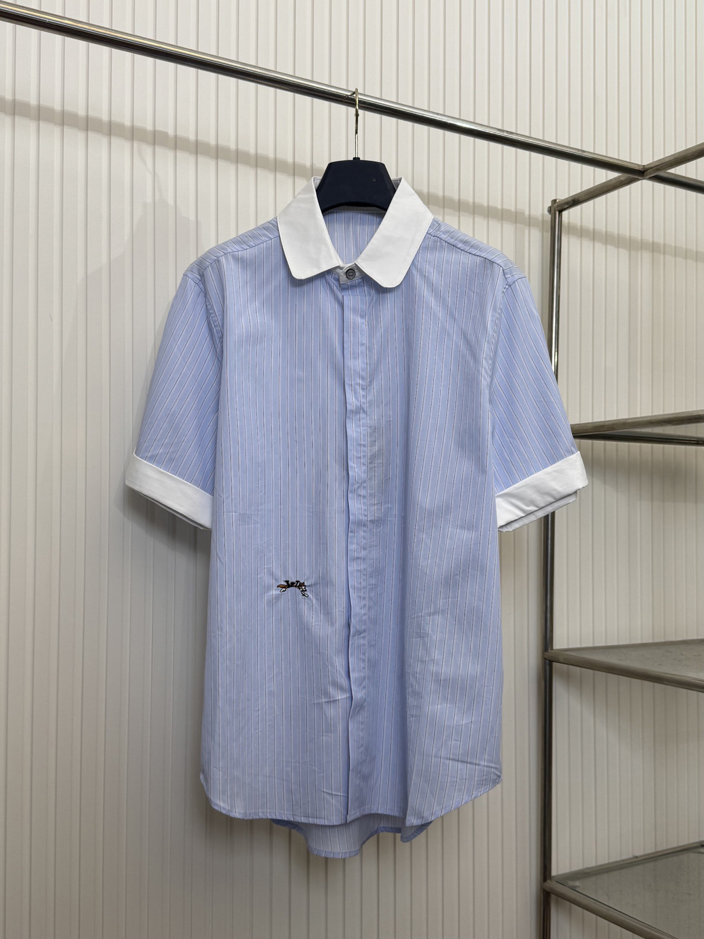 T-shirts pour hommes col rond brodés et imprimés style polaire vêtements d'été avec rue pur coton e304