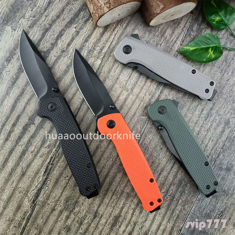 Hot Sale Terminus XR Assisted knife Flipper Pocket Folding Stainless Steel Black Coated Blade Nylon Fiber Handle Hunting Rescue Survival Portable Kn