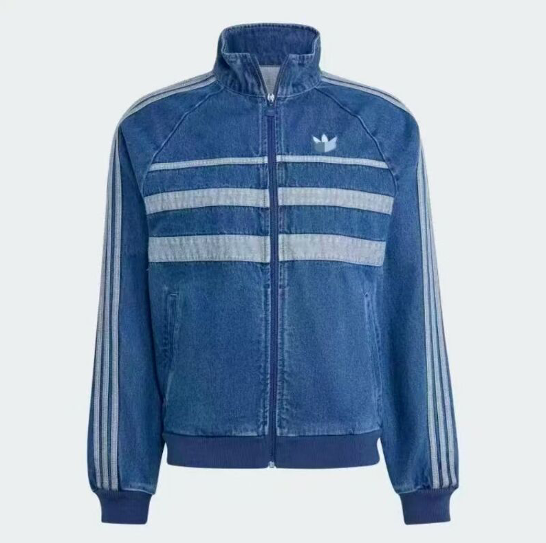 Fall spring Men Embroidery zip up Designer Denim Jacket for men's Women brand blue black color Loose Design Trendy jean outwear coats clothes
