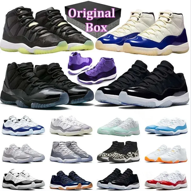 2026 Designer 11 Inner Beast Chaussures de basket-ball pour hommes Femmes 11s Baskets Pearl Tokyo Canyon Violet Football Bleu