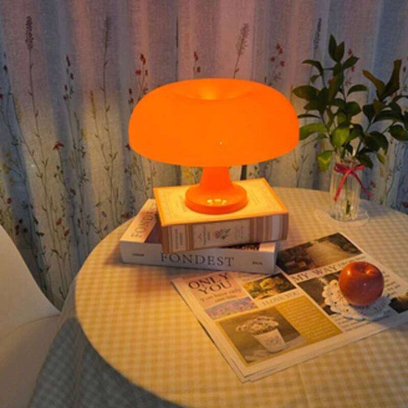 Lampe de table de chevet aux champignons de magasin sans nom, lampe de nuit italienne danoise Nessino chambre à coucher salle de mariage fille, c