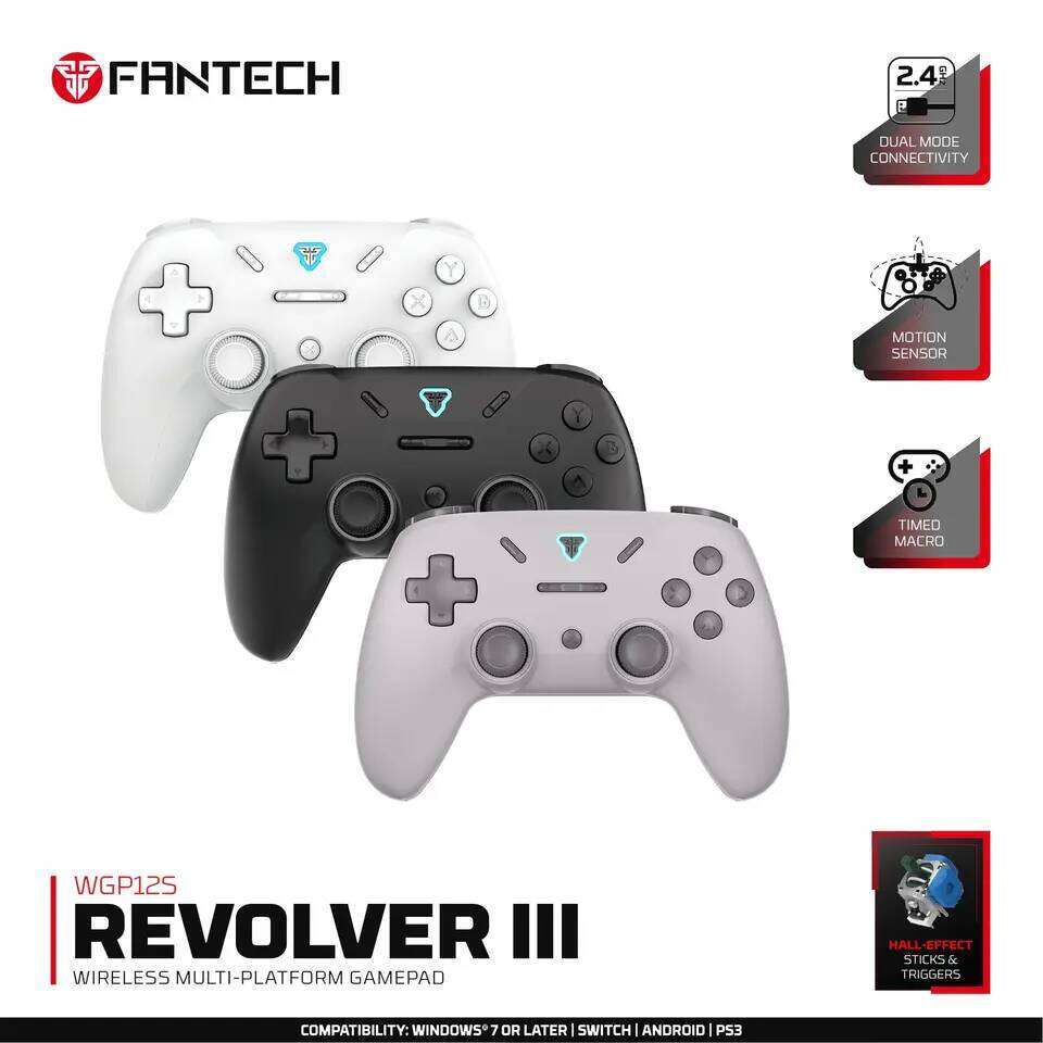 FANTECH WGP12S Gamepad 2.4G Wireless Gaming Controller Hall-Effect Triggers & Joystick Polling 1000Hz For PC Android NS PS3 Z260210-image-1095308780