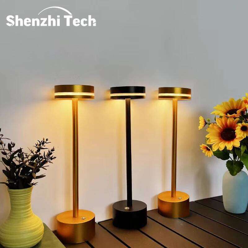 Tactile petite nuit LED en aluminium matériel lampe de bureau luminosité réglable lampe de table de lecture pour cadeau chambre décor à la maison